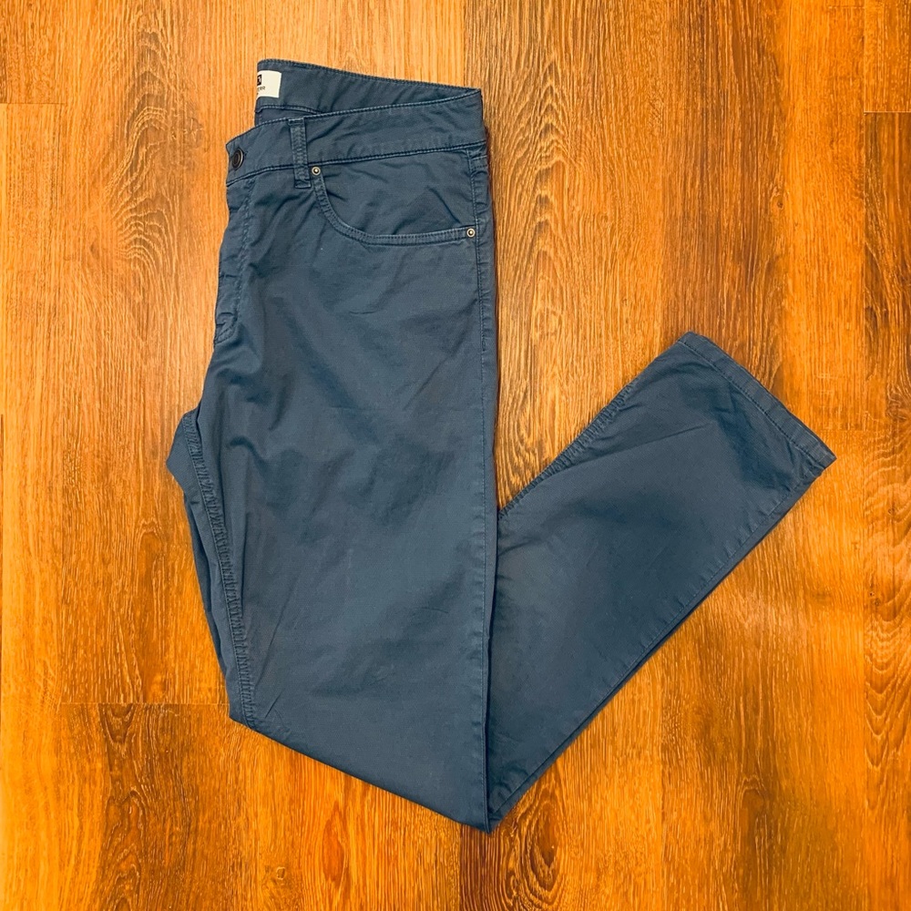 Men’s Carl Sterr By Design Blue Casual Luxury Trousers Size 36 x 32 Italian